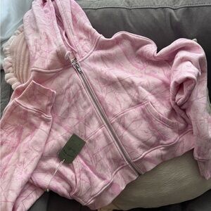 Pink Hooded Sweatshirt